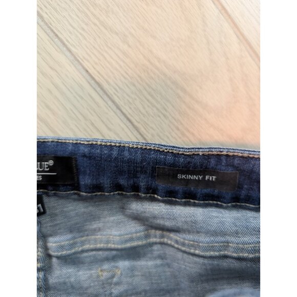 Judy Blue Jeans Womens 13/31 Skinny Fit Medium Wash Slim Casual Distressed Pants - Picture 8 of 11